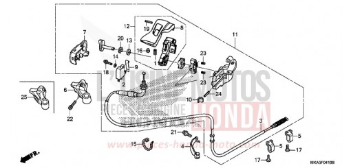 PARKING BRAKE LEVER NC750XDJ de 2018